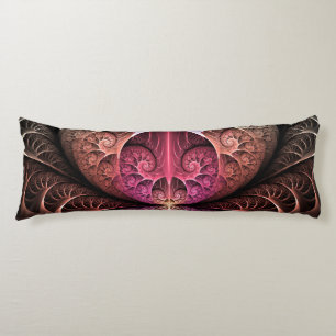 Heartbeat, Abstract Surreal Fantasy Fractal Art Body Pillow