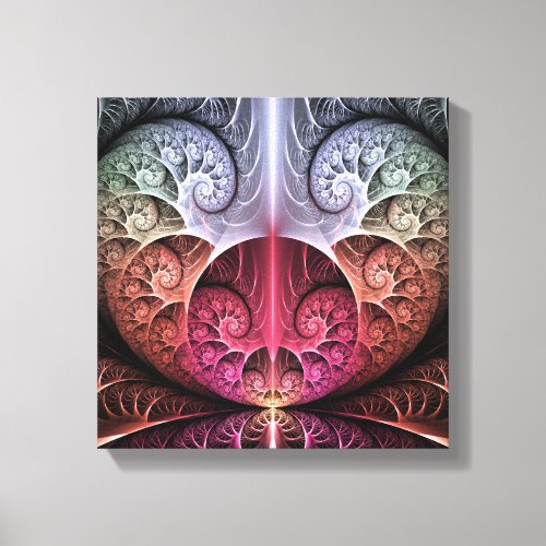 Heartbeat Abstract Surreal Fantasy Fractal Art Canvas Print