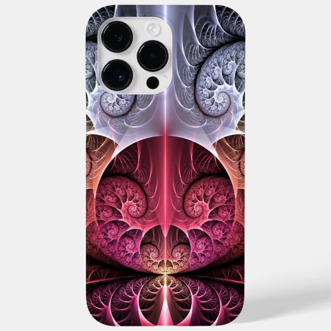 Heartbeat, Abstract Surreal Fantasy Fractal Art Case-Mate iPhone Case (Back)