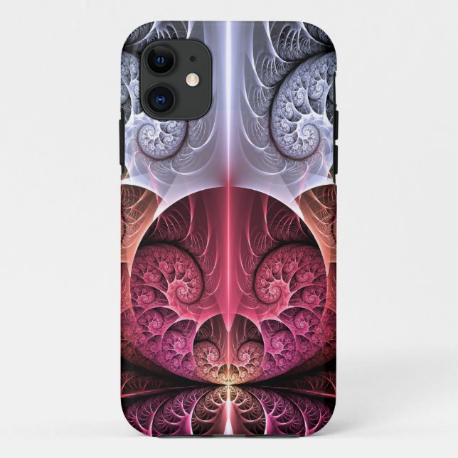 Heartbeat, Abstract Surreal Fantasy Fractal Art Case-Mate iPhone Case (Back)