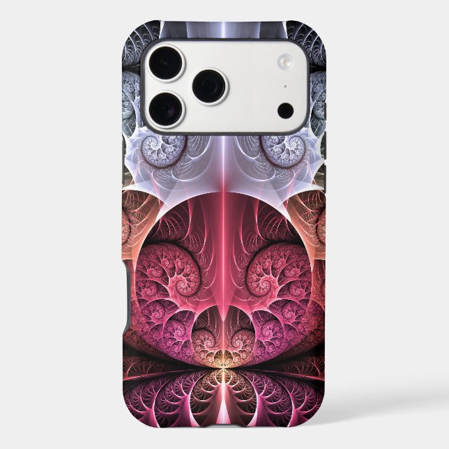 Heartbeat, Abstract Surreal Fantasy Fractal Art Case-Mate iPhone Case (Back)
