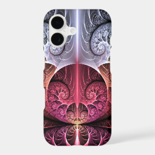 Heartbeat, Abstract Surreal Fantasy Fractal Art iPhone 17 Case