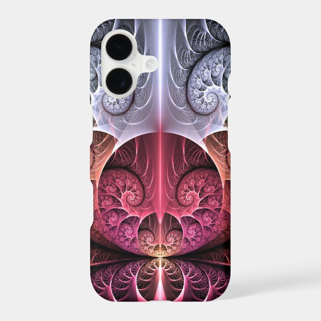 Heartbeat, Abstract Surreal Fantasy Fractal Art Case-Mate iPhone Case (Back)
