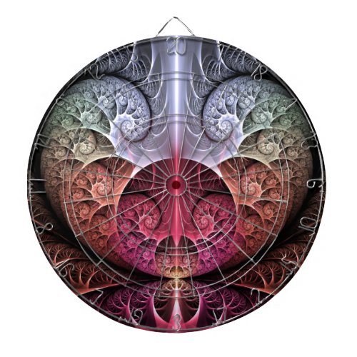 Heartbeat Abstract Surreal Fantasy Fractal Art Dart Board