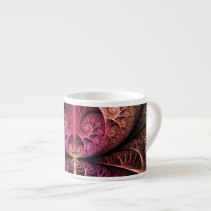 Heartbeat, Abstract Surreal Fantasy Fractal Art Espresso Cup