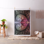 Heartbeat, Abstract Surreal Fantasy Fractal Art Fabric