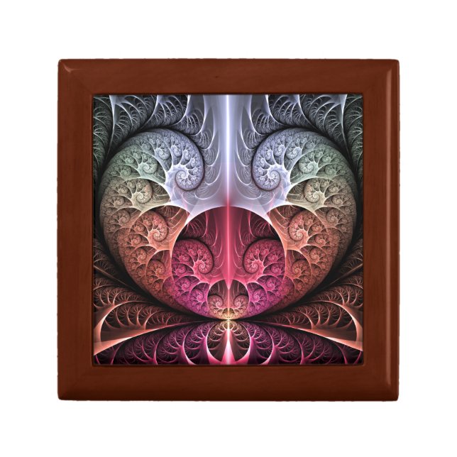 Heartbeat, Abstract Surreal Fantasy Fractal Art Gift Box (Front)