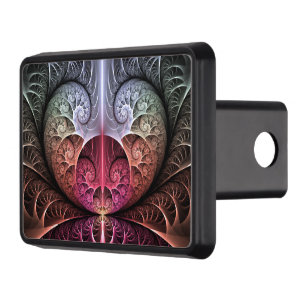 Heartbeat, Abstract Surreal Fantasy Fractal Art Hitch Cover