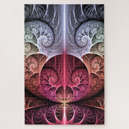 Heartbeat Abstract Surreal Fantasy Fractal Art Jigsaw Puzzle