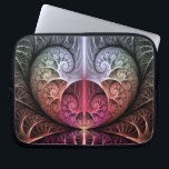 Heartbeat, Abstract Surreal Fantasy Fractal Art Laptop Sleeve<br><div class="desc">Surreal crazy fractal heart.</div>