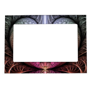 Heartbeat, Abstract Surreal Fantasy Fractal Art Magnetic Frame