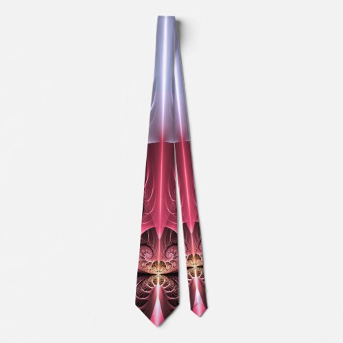 Heartbeat Abstract Surreal Fantasy Fractal Art Neck Tie