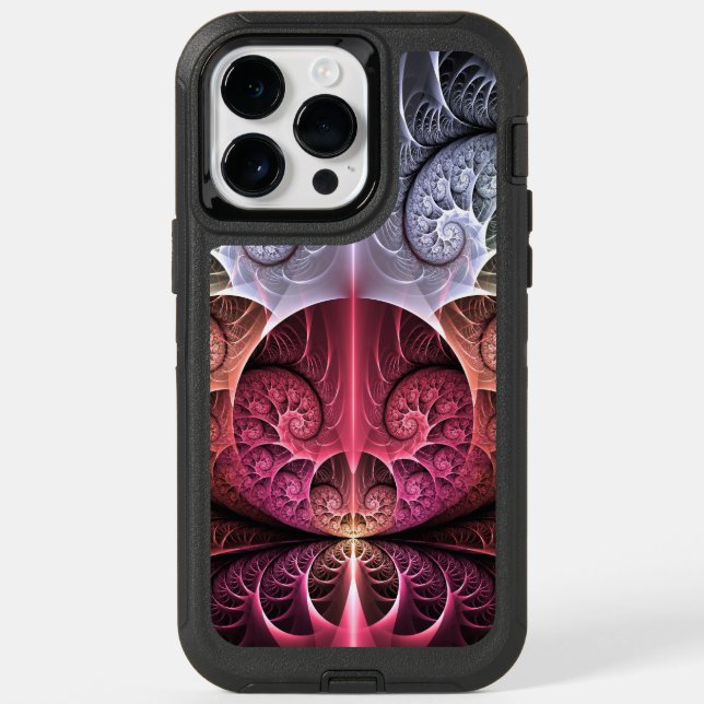 Heartbeat, Abstract Surreal Fantasy Fractal Art Otterbox iPhone Case (Back)