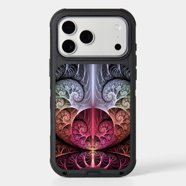 Heartbeat, Abstract Surreal Fantasy Fractal Art Otterbox iPhone Case (Back)