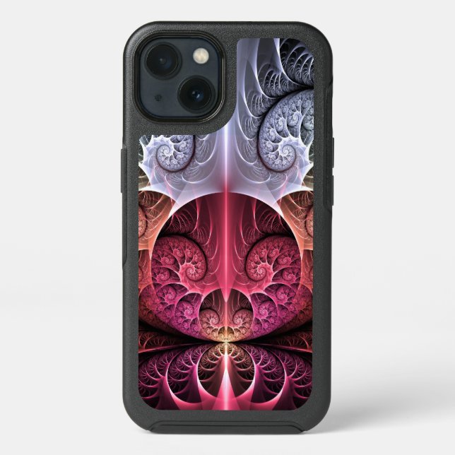 Heartbeat, Abstract Surreal Fantasy Fractal Art Otterbox iPhone Case (Back)