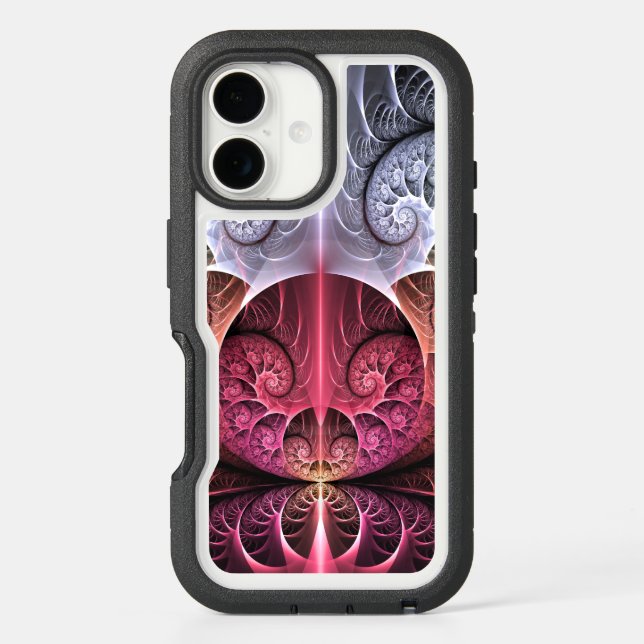 Heartbeat, Abstract Surreal Fantasy Fractal Art Otterbox iPhone Case (Back)