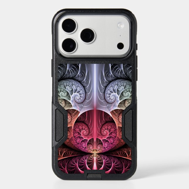 Heartbeat, Abstract Surreal Fantasy Fractal Art Otterbox iPhone Case (Back)