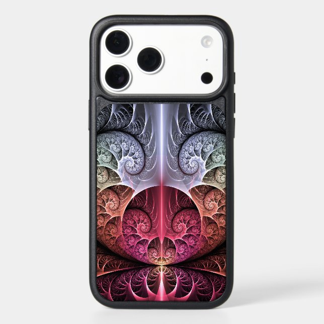 Heartbeat, Abstract Surreal Fantasy Fractal Art Otterbox iPhone Case (Back)