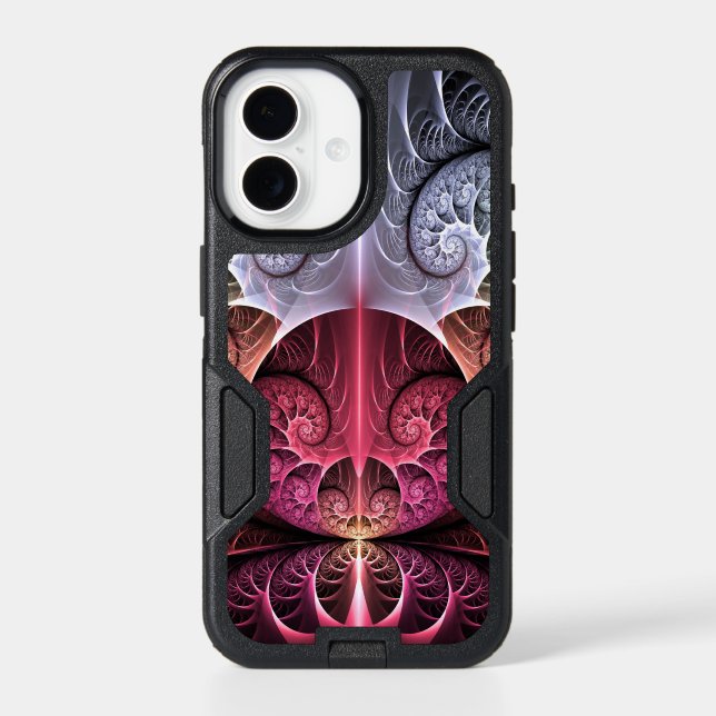 Heartbeat, Abstract Surreal Fantasy Fractal Art Otterbox iPhone Case (Back)