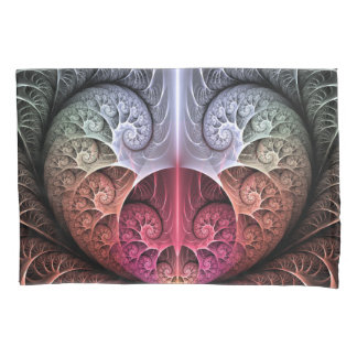 Heartbeat, Abstract Surreal Fantasy Fractal Art Pillow Case