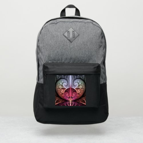 Heartbeat Abstract Surreal Fantasy Fractal Art Port Authority Backpack