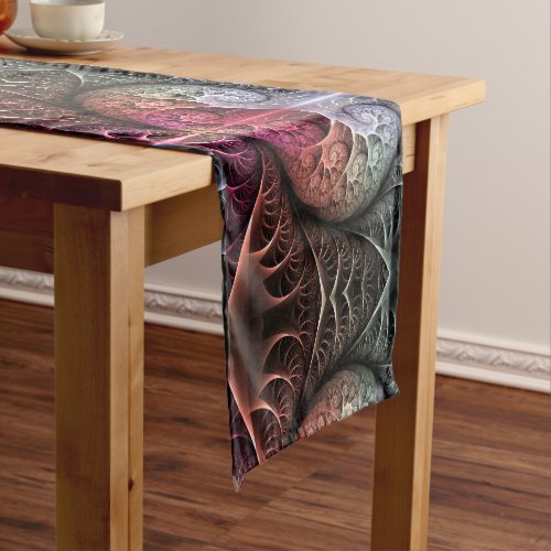 Heartbeat Abstract Surreal Fantasy Fractal Art Short Table Runner