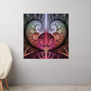 Heartbeat, Abstract Surreal Fantasy Fractal Art Wall Decal
