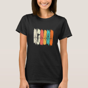 Heartbeat Archer With Bow And Target For Archers T-Shirt