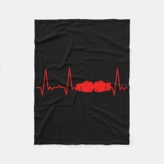 Heartbeat Boxing 1 Fleece Blanket