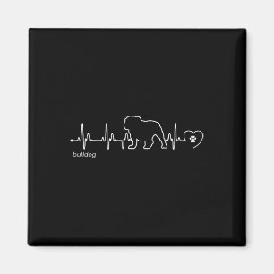 Heartbeat - Bulldog Magnet