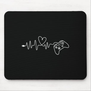 Heartbeat - Console Gaming Game Lover Pc Video Gam Mouse Pad