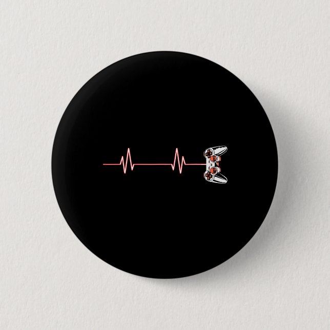 Heartbeat Cool Video Game Controller For Nerdy Gam Button (Front)