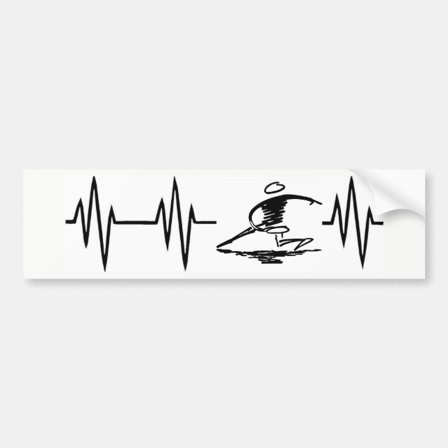Heartbeat Disc Golf sticker (Front)