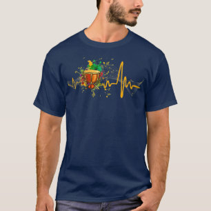 Heartbeat Djembe Drum Funny Tshirt For Djembe Lover Heartbeat Djembe Drum Funny Tshirt For Djembe Lover