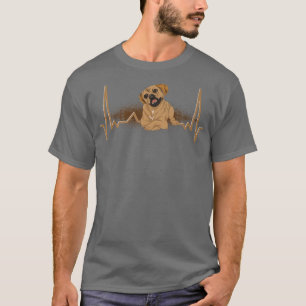 Heartbeat Dog Lover Animal Puggle Owner Pet Cute P T-Shirt