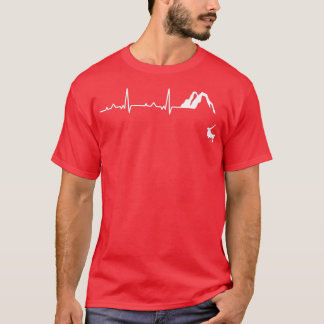 Heartbeat EKG Caving Spelunking Cavers Caver Cave T-Shirt