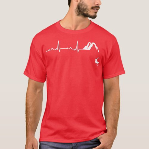Heartbeat EKG Caving Spelunking Cavers Caver Cave  T_Shirt