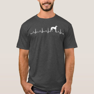 Heartbeat Ekg Proud GreyHound Dog Mom Owner Mother T-Shirt