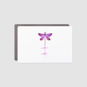 Heartbeat EKG Pulse Dragonfly Lovers Nature Insect Car Magnet