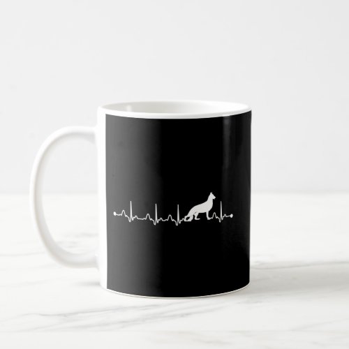 Heartbeat Ekg Pulse German Shepherd Mom Coffee Mug