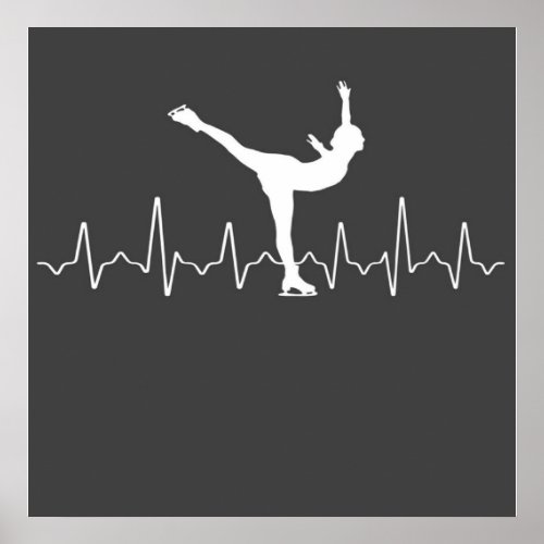 Heartbeat Figure Skating Poster