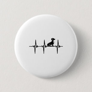 Heartbeat For Loyal Dachshund Dogs Button
