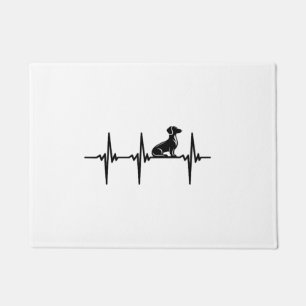 Heartbeat For Loyal Dachshund Dogs Doormat