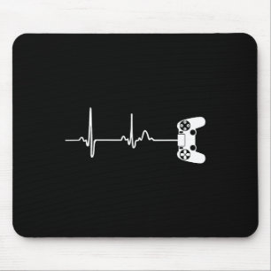 Heartbeat For Video Game Players Mouse Pad