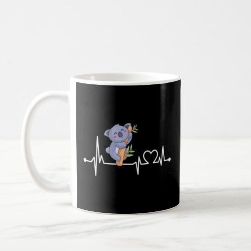 Heartbeat Funny Love Animal  For Kidwomenmen  Coffee Mug