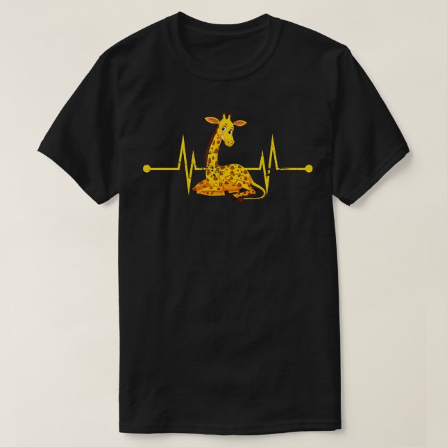 Heartbeat Giraffe T-Shirt (Design Front)