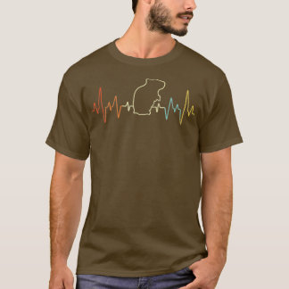 Heartbeat Hamster Mom Hamster Dad Retro Vintage T-Shirt