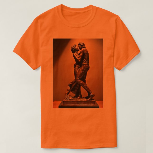 Heartbeat Harmony: Couple's Printed T-Shirt" "Love T-Shirt (Design Front)