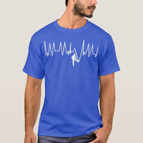 Heartbeat heart rate climbing bouldering pulse T_Shirt