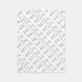 Heartbeat Horse Fleece Blanket